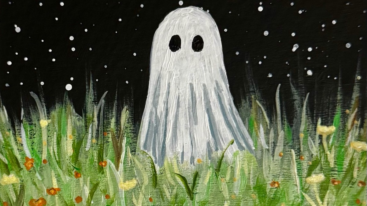 ✨ Textured Ghost Canvas